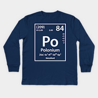 Polonium Element Kids Long Sleeve T-Shirt